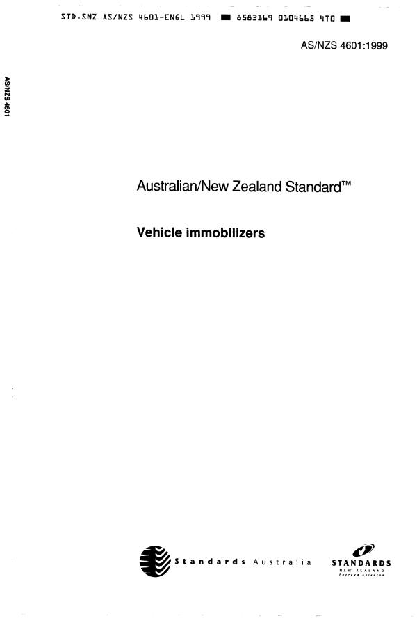 AS/NZS 4601:1999 AS/NZS 4601:1999