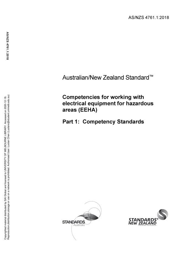 AS/NZS 4761.1:2018