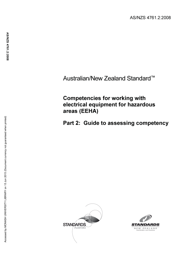AS/NZS 4761.2:2008 AS/NZS 4761.2:2008