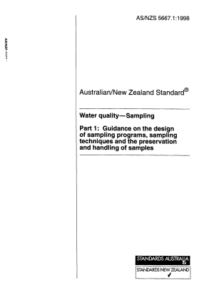 AS/NZS 5667.1:1998