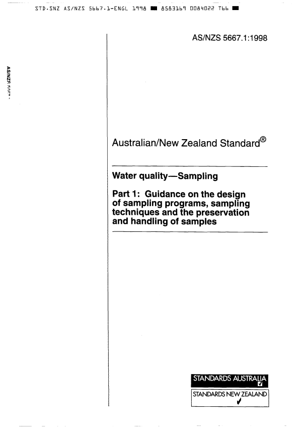 AS/NZS 5667.1:1998