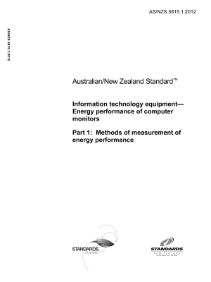 AS/NZS 5815.1:2012
