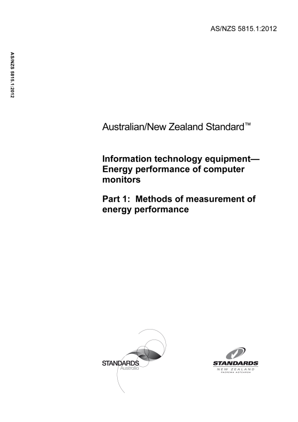 AS/NZS 5815.1:2012