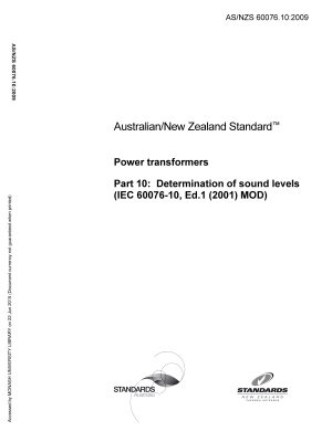 AS/NZS 60076.10:2009