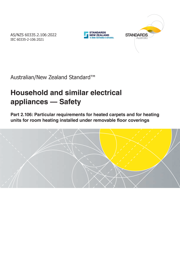 AS/NZS 60335.2.106:2022 AS/NZS 60335.2.106:2022