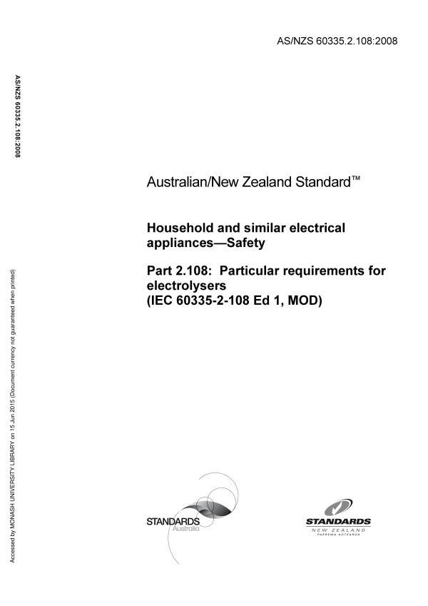 AS/NZS 60335.2.108:2008
