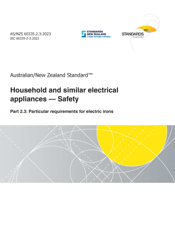 AS/NZS 60335.2.3:2023 AS/NZS 60335.2.3:2023