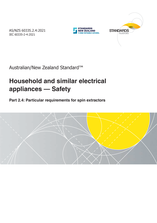 AS/NZS 60335.2.4:2021 AS/NZS 60335.2.4:2021