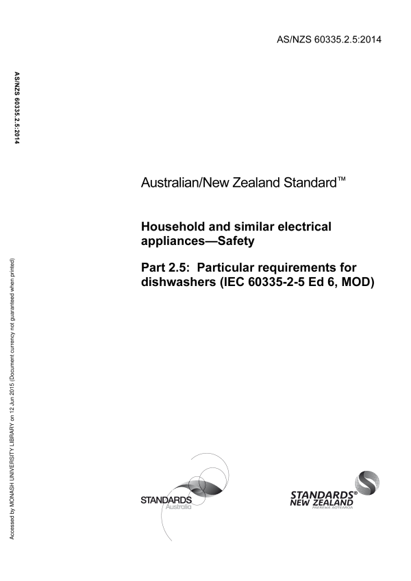 AS/NZS 60335.2.5:2014