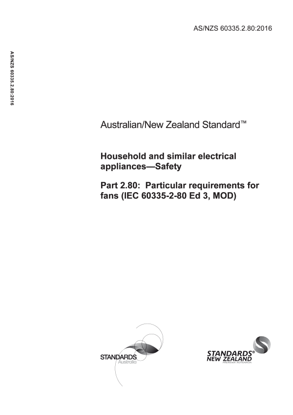 AS/NZS 60335.2.80:2016