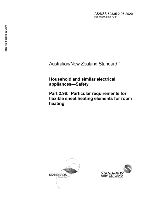 AS/NZS 60335.2.96:2020 AS/NZS 60335.2.96:2020