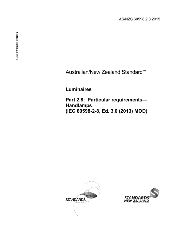 AS/NZS 60598.2.8:2015 AS/NZS 60598.2.8:2015