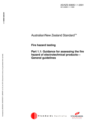 AS/NZS 60695.1.1:2001