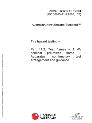 AS/NZS 60695.11.2:2004