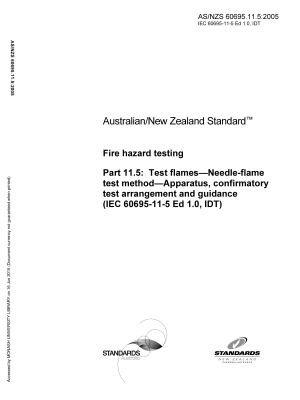 AS/NZS 60695.11.5:2005