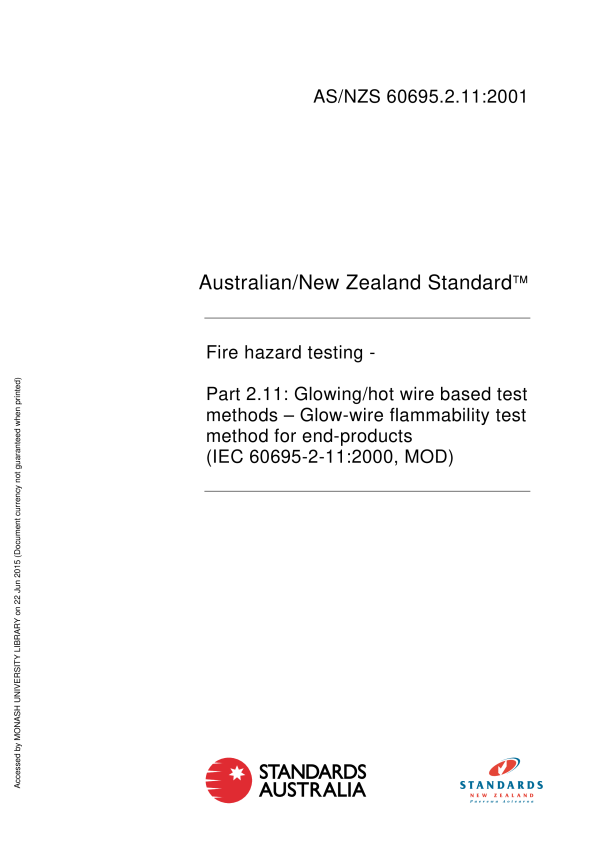 AS/NZS 60695.2.11:2001