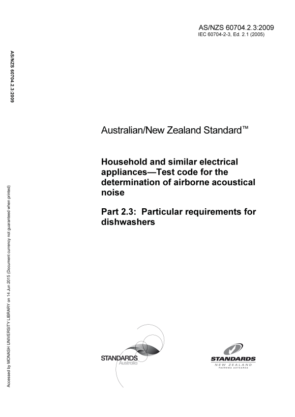 AS/NZS 60704.2.3:2009