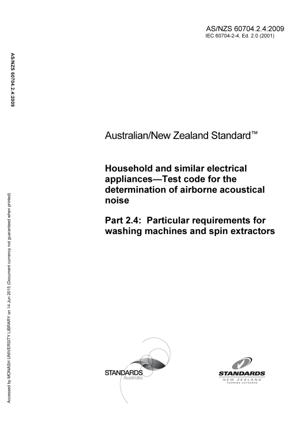 AS/NZS 60704.2.4:2009