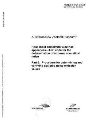 AS/NZS 60704.3:2009