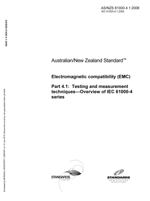 AS/NZS 61000.4.1:2006