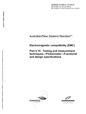 AS/NZS 61000.4.15:2012