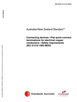 AS/NZS 61210:2002