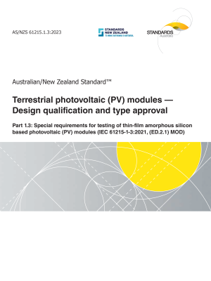 AS/NZS 61215.1.3:2023