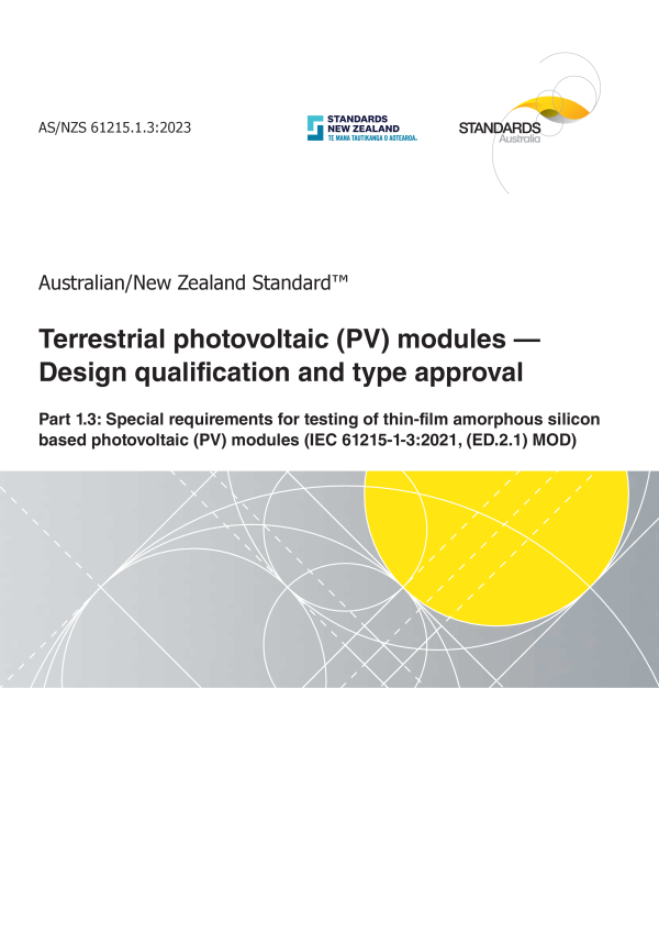 AS/NZS 61215.1.3:2023