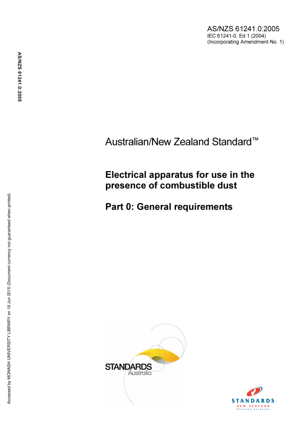 AS/NZS 61241.0:2005