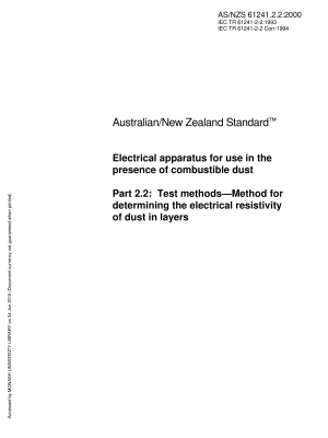 AS/NZS 61241.2.2:2000