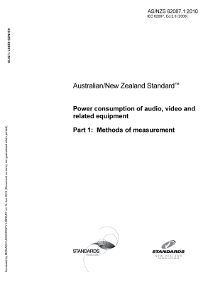 AS/NZS 62087.1:2010