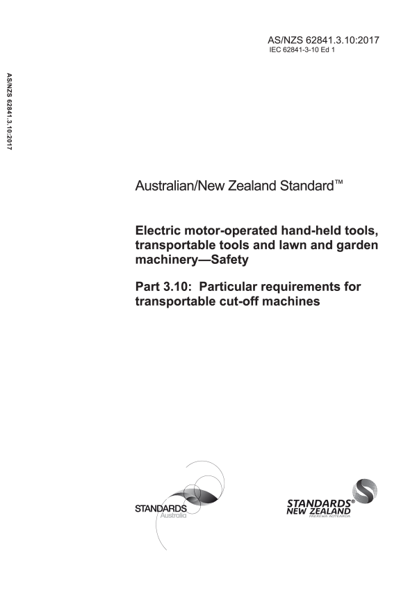 AS/NZS 62841.3.10:2017