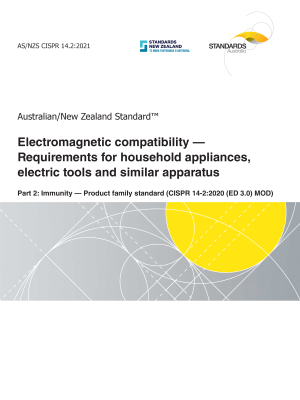 AS/NZS CISPR 14.2:2021