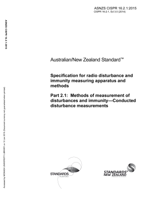 AS/NZS CISPR 16.2.1:2015