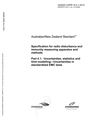 AS/NZS CISPR 16.4.1:2012