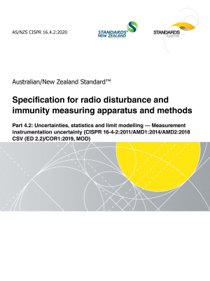 AS/NZS CISPR 16.4.2:2020