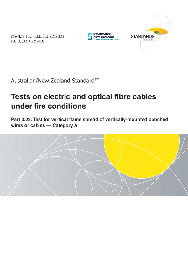 AS/NZS IEC 60332.3.22:2021