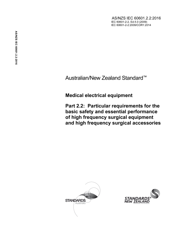 AS/NZS IEC 60601.2.2:2016