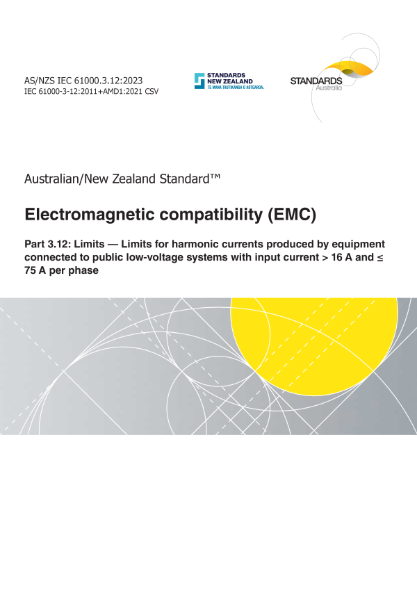 AS/NZS IEC 61000.3.12:2023 AS/NZS IEC 61000.3.12:2023