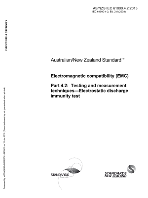 AS/NZS IEC 61000.4.2:2013