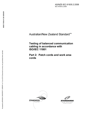 AS/NZS IEC 61935.2:2006