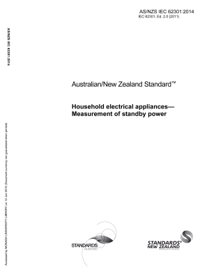 AS/NZS IEC 62301:2014