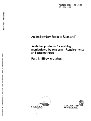 AS/NZS ISO 11334.1:2014