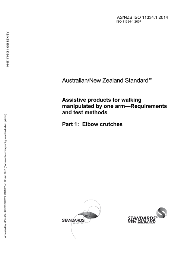 AS/NZS ISO 11334.1:2014 AS/NZS ISO 11334.1:2014