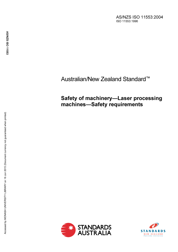 AS/NZS ISO 11553:2004