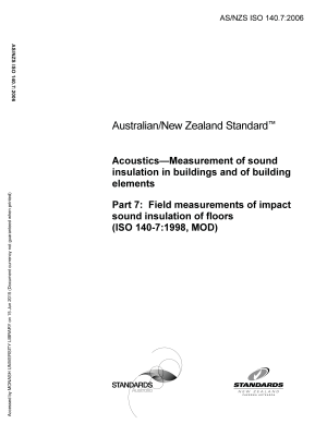 AS/NZS ISO 140.7:2006