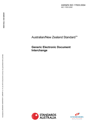 AS/NZS ISO 17933:2004