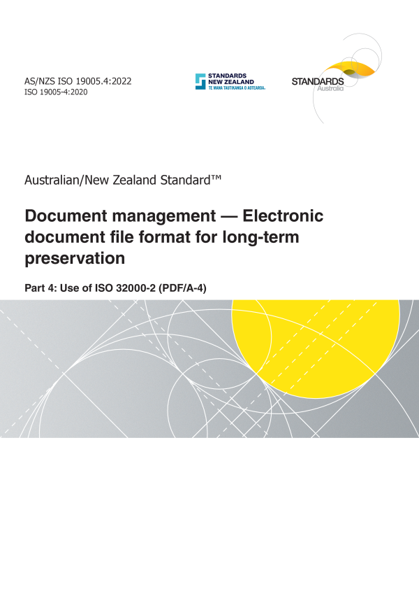 AS/NZS ISO 19005.4:2022