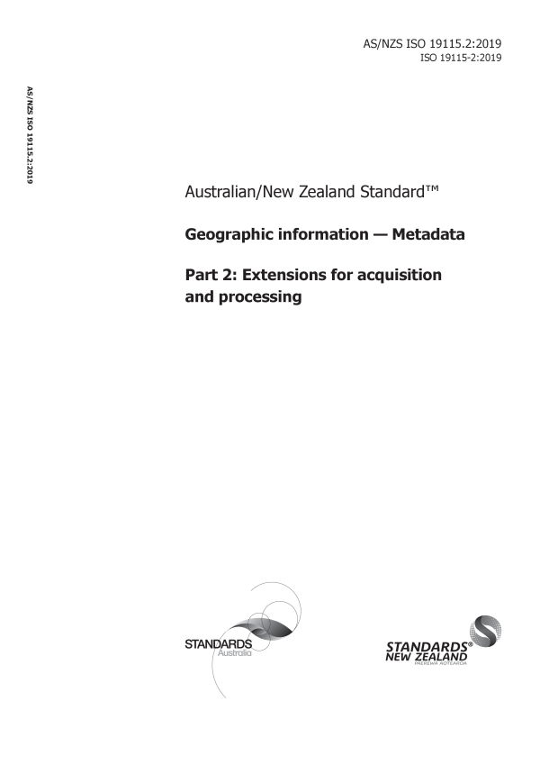 AS/NZS ISO 19115.2:2019 AS/NZS ISO 19115.2:2019