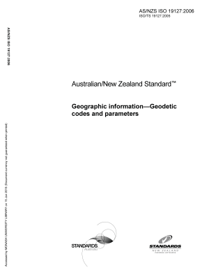 AS/NZS ISO 19127:2006
